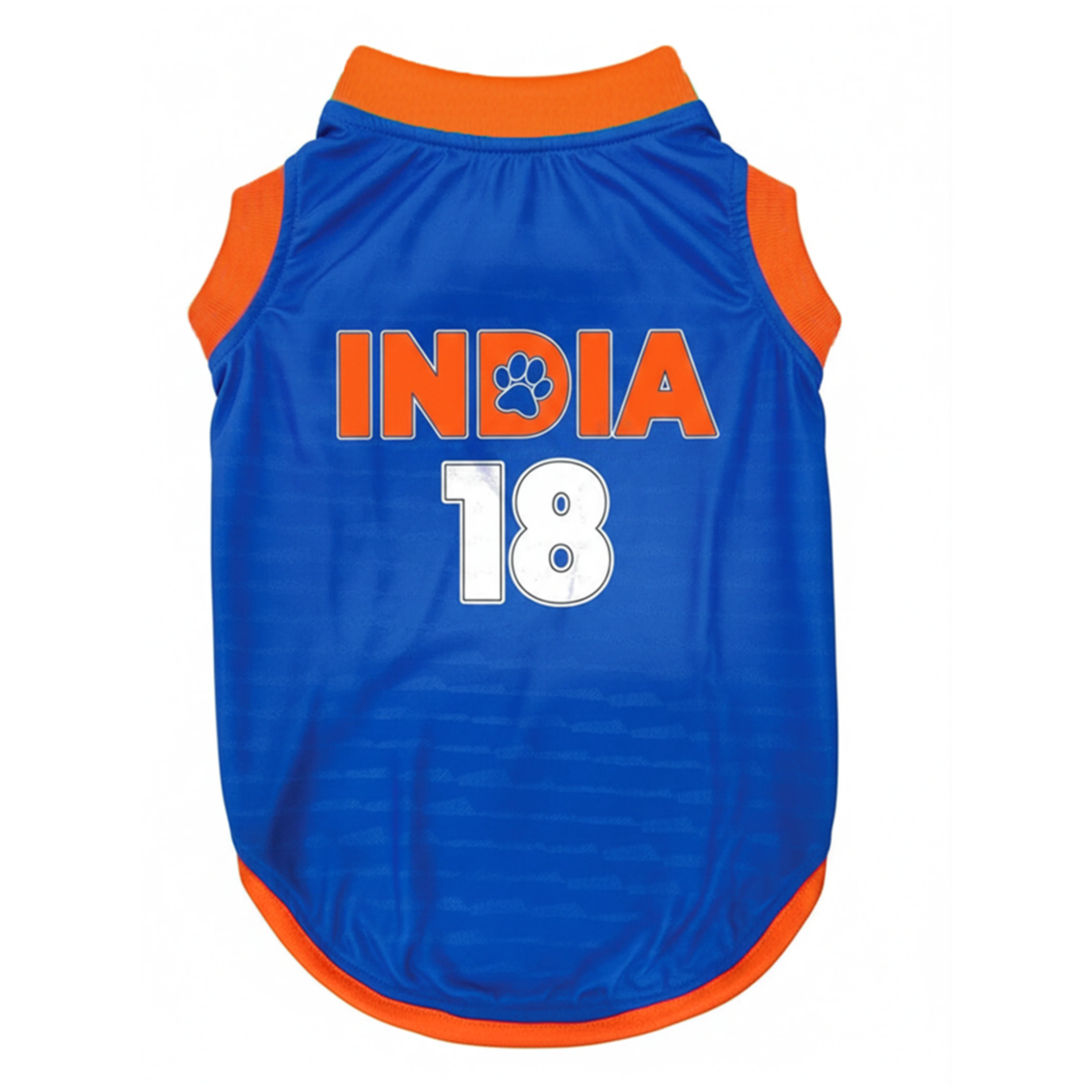Pawsindia Dog Indian Cricket Jersey Round Neck